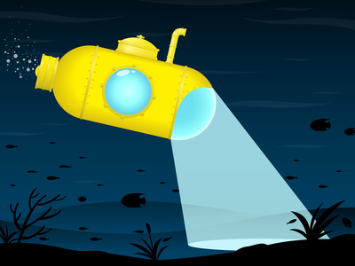 Yellow submarine searching